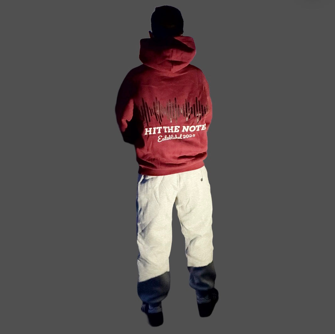 HTN Oversized Hoodie Burgundy Edition