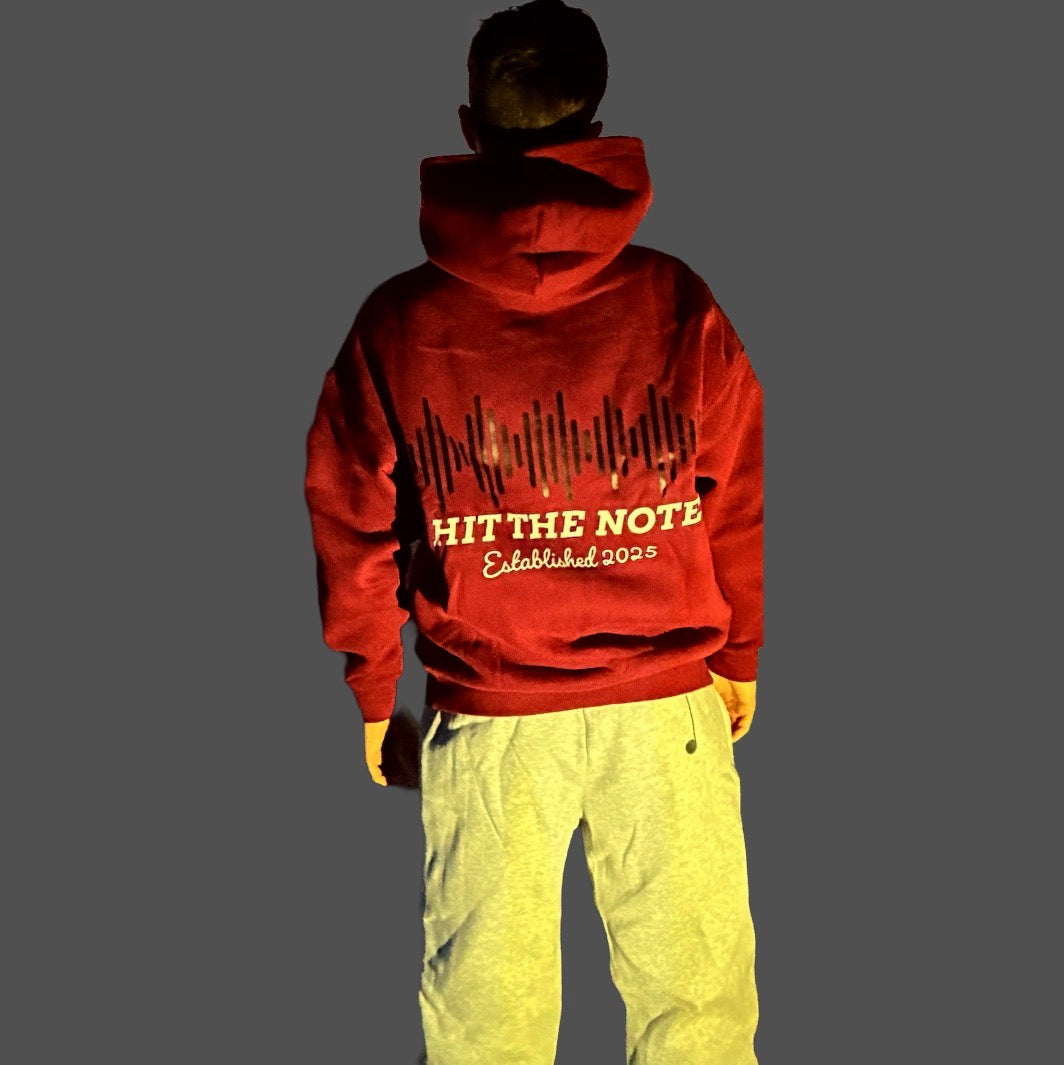HTN Oversized Hoodie Burgundy Edition