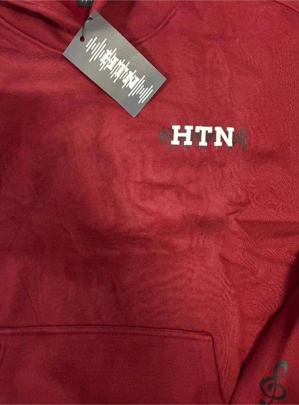 HTN Oversized Hoodie Burgundy Edition