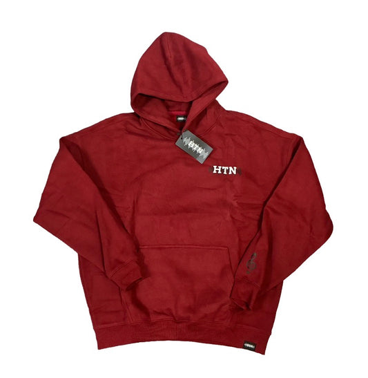 HTN Oversized Hoodie Burgundy Edition