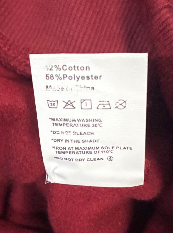 HTN Oversized Hoodie Burgundy Edition