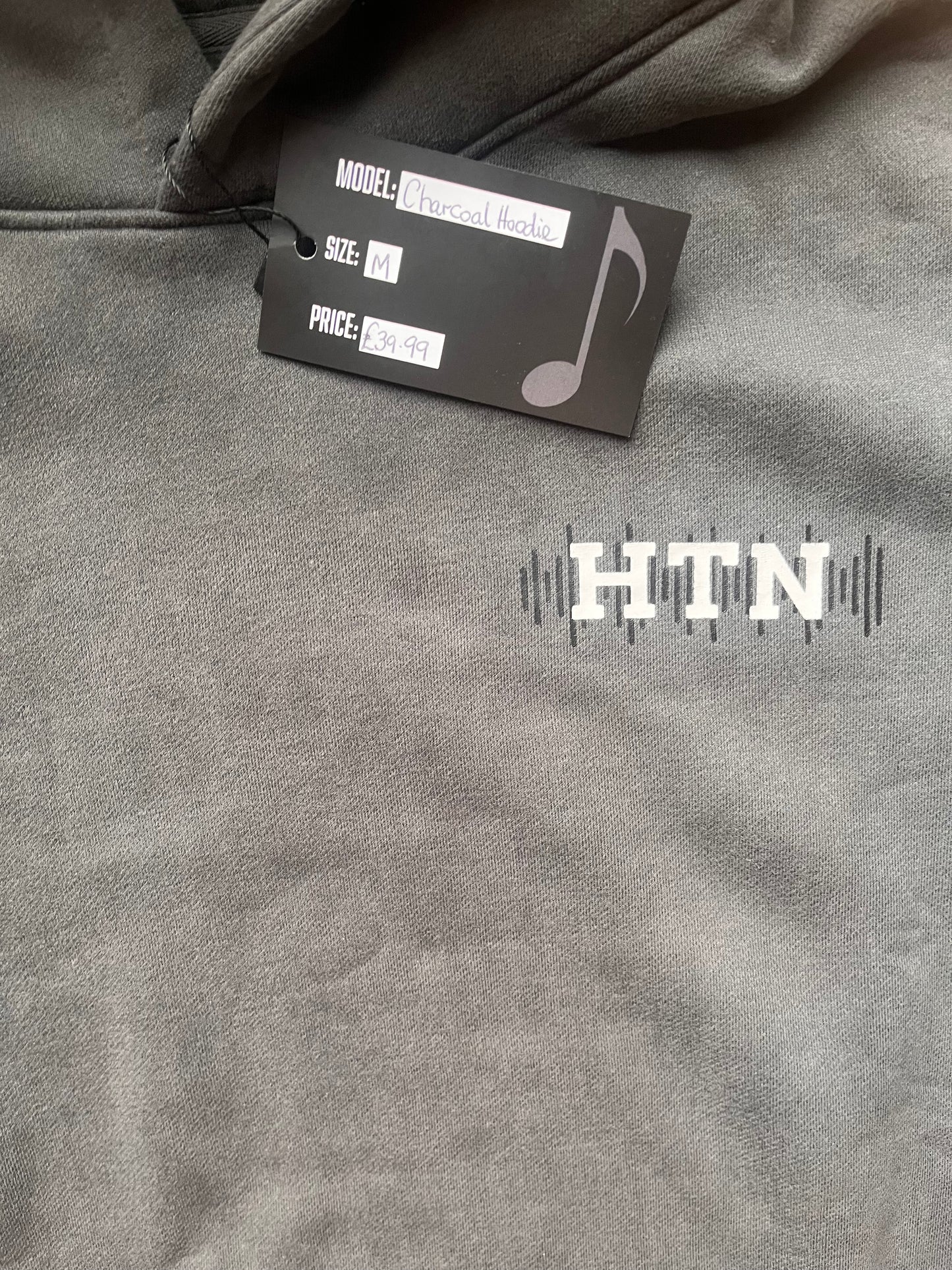HTN Oversized Hoodie-Deep Charcoal Grey Edition